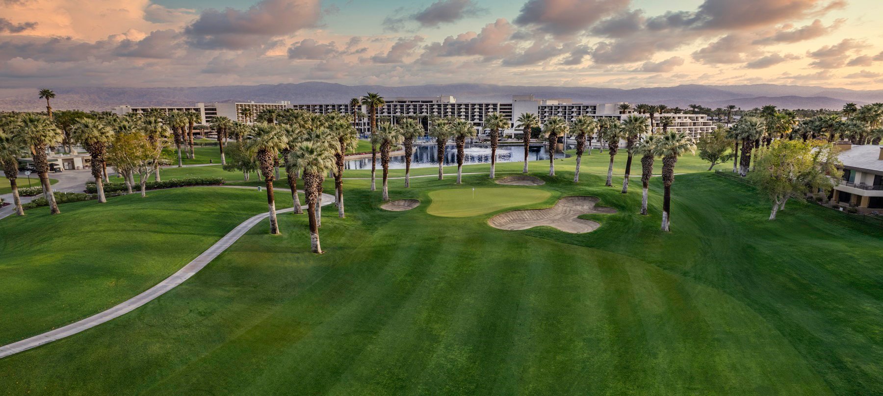 Palm trees and resort grounds at JW Marriott Desert Ridge
